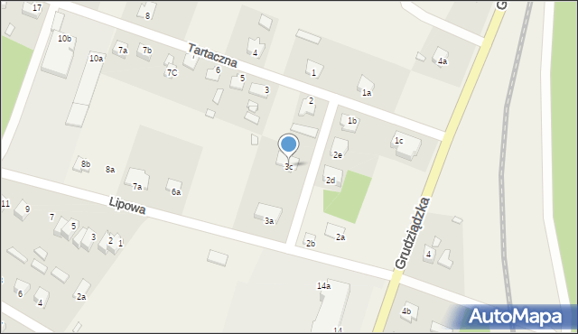 Sadlinki, Lipowa, 3c, mapa Sadlinki