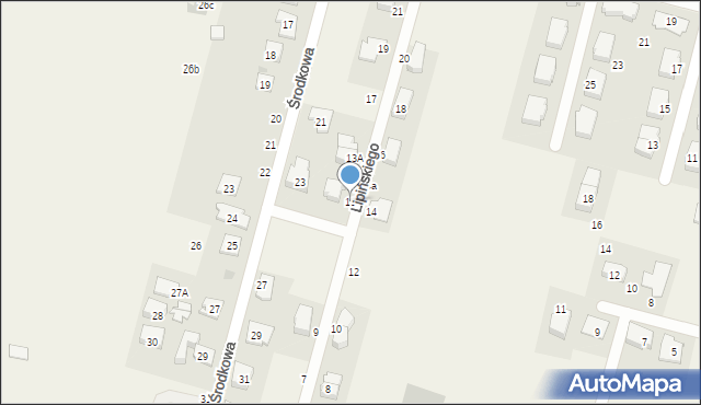 Sadowa, Lipińskiego Klemensa, plut., 13, mapa Sadowa