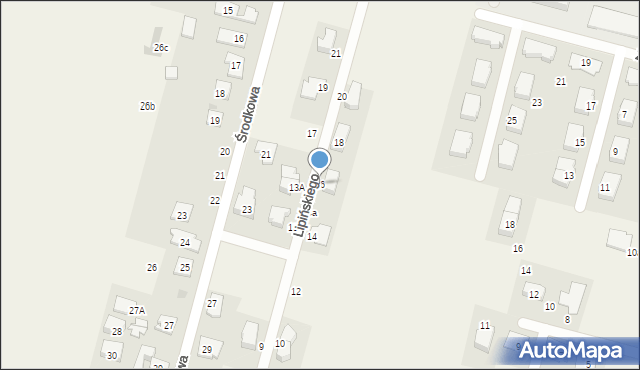 Sadowa, Lipińskiego Klemensa, plut., 16, mapa Sadowa