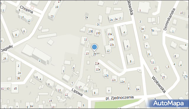 Ścinawa, Lipowa, 15, mapa Ścinawa