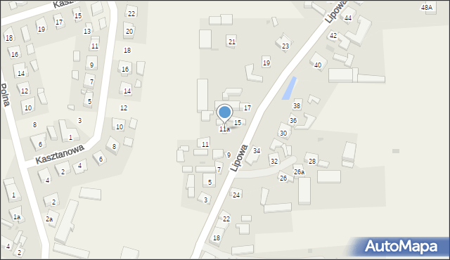 Siedlec, Lipowa, 11a, mapa Siedlec