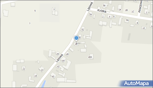 Siedlec, Lipowa, 48, mapa Siedlec