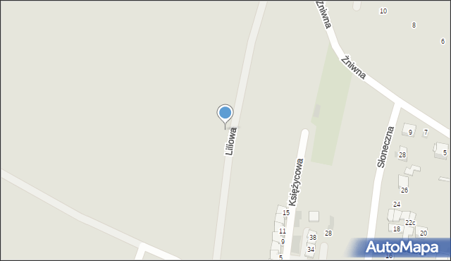 Siemianowice Śląskie, Liliowa, 15, mapa Siemianowice Śląskie