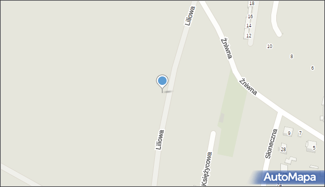 Siemianowice Śląskie, Liliowa, 21, mapa Siemianowice Śląskie
