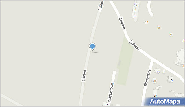 Siemianowice Śląskie, Liliowa, 24, mapa Siemianowice Śląskie
