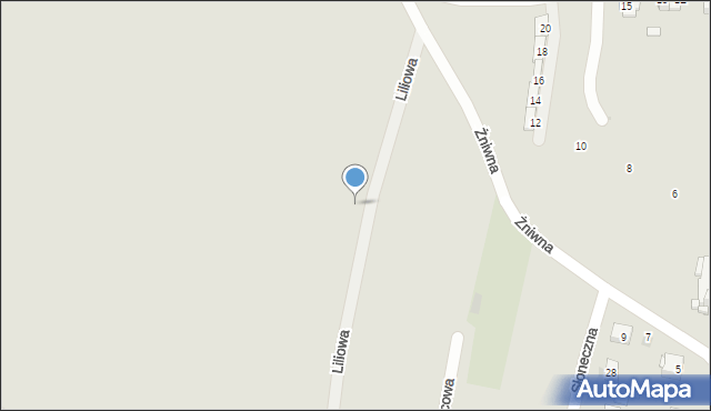 Siemianowice Śląskie, Liliowa, 25, mapa Siemianowice Śląskie
