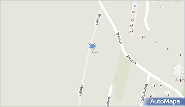 Siemianowice Śląskie, Liliowa, 28, mapa Siemianowice Śląskie