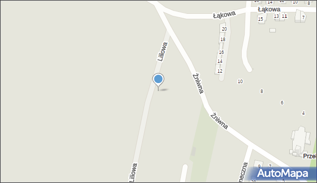 Siemianowice Śląskie, Liliowa, 32, mapa Siemianowice Śląskie