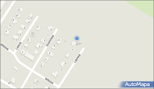 Sierpc, Lipowa, 11, mapa Sierpc