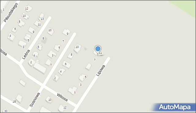 Sierpc, Lipowa, 9, mapa Sierpc