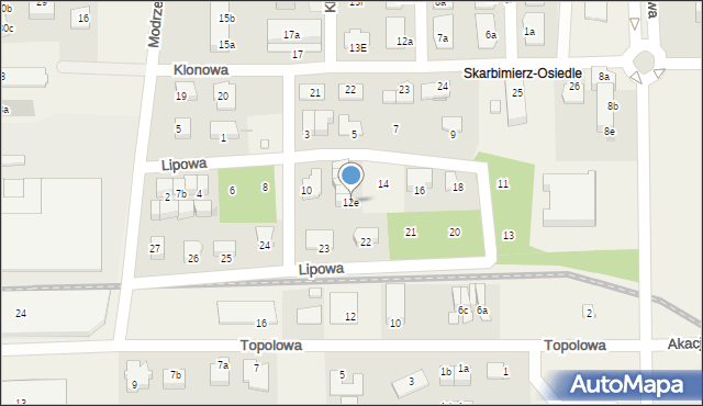 Skarbimierz-Osiedle, Lipowa, 12e, mapa Skarbimierz-Osiedle