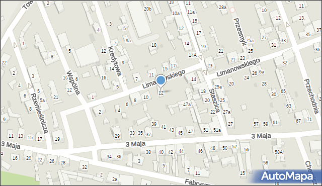 Skarżysko-Kamienna, Limanowskiego Bolesława, 12, mapa Skarżysko-Kamienna