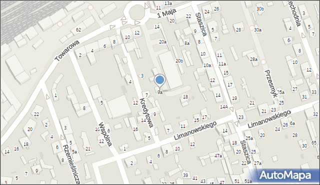 Skarżysko-Kamienna, Limanowskiego Bolesława, 9a, mapa Skarżysko-Kamienna