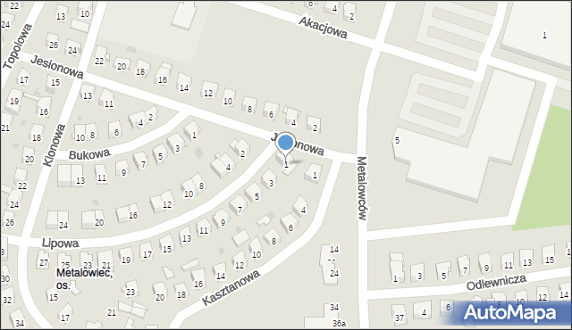 Skarżysko-Kamienna, Lipowa, 1, mapa Skarżysko-Kamienna