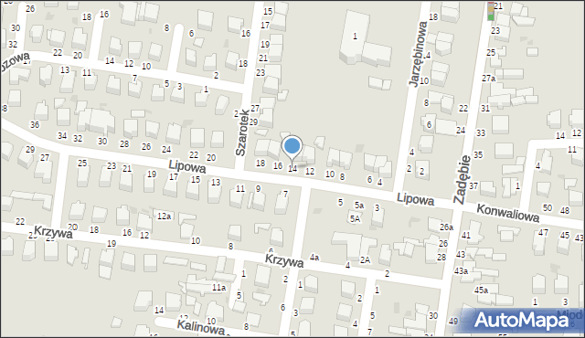 Skierniewice, Lipowa, 14, mapa Skierniewic