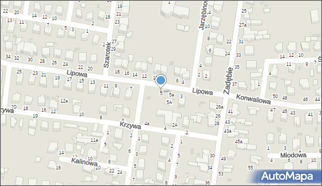 Skierniewice, Lipowa, 5, mapa Skierniewic