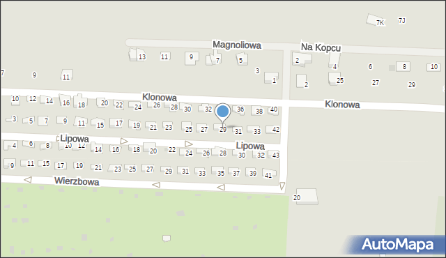 Skoczów, Lipowa, 29, mapa Skoczów