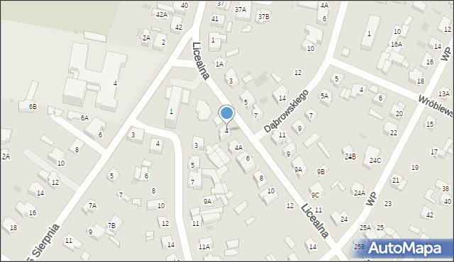 Sochaczew, Licealna, 4, mapa Sochaczew