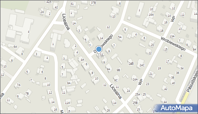 Sochaczew, Licealna, 7A, mapa Sochaczew