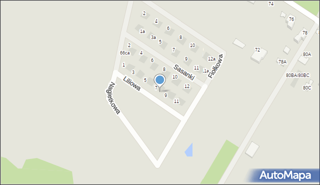 Sochaczew, Liliowa, 7a, mapa Sochaczew