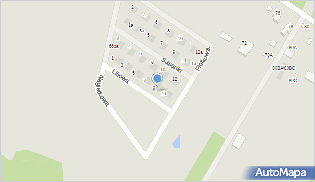 Sochaczew, Liliowa, 9a, mapa Sochaczew