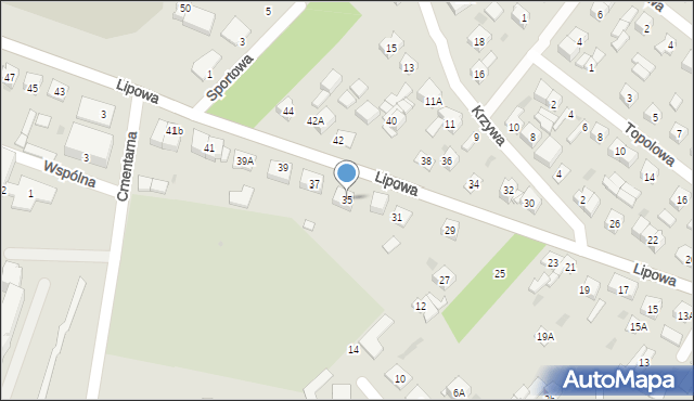 Sokołów Podlaski, Lipowa, 35, mapa Sokołów Podlaski