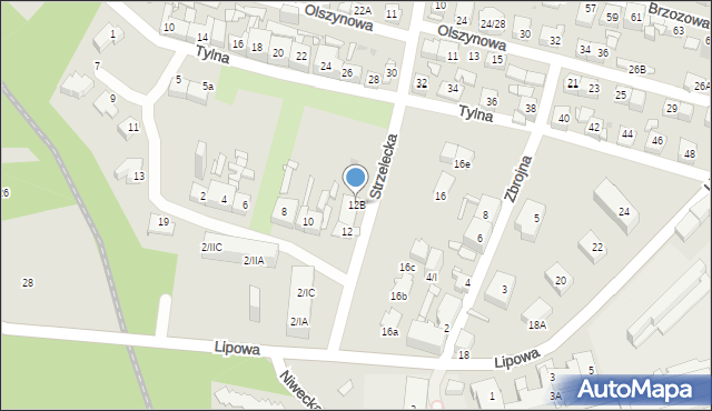 Sosnowiec, Lipowa, 12B, mapa Sosnowca