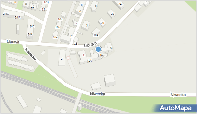 Sosnowiec, Lipowa, 3B, mapa Sosnowca
