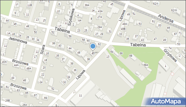 Sosnowiec, Lipowa, 40, mapa Sosnowca