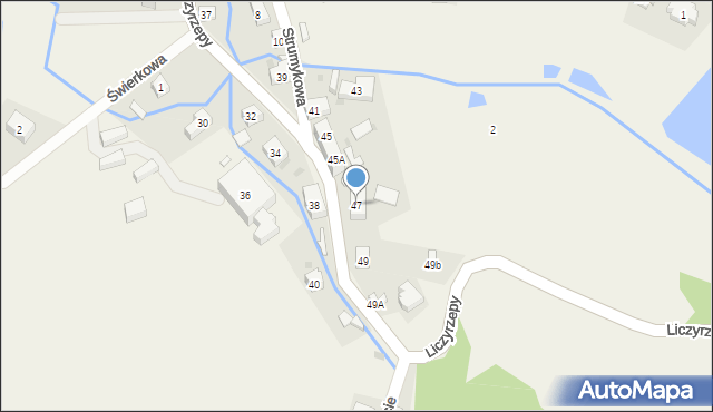 Sosnówka, Liczyrzepy, 47, mapa Sosnówka