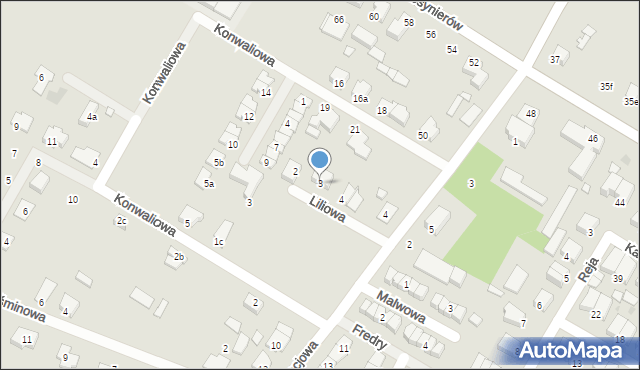 Środa Wielkopolska, Liliowa, 3, mapa Środa Wielkopolska