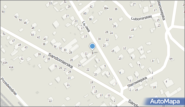 Stalowa Wola, Lipowa, 9, mapa Stalowa Wola