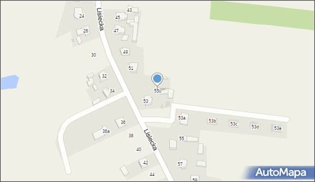 Stare Miasto, Lisiecka, 53u, mapa Stare Miasto