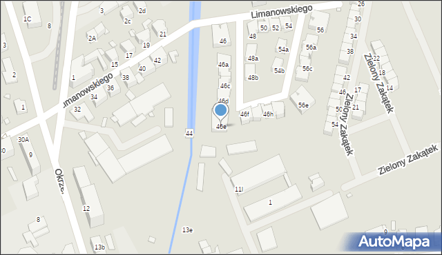 Stargard, Limanowskiego Bolesława, 46e, mapa Stargard