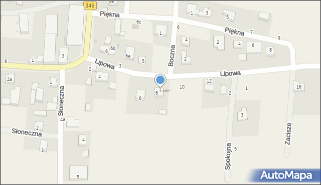 Stary Śleszów, Lipowa, 8a, mapa Stary Śleszów