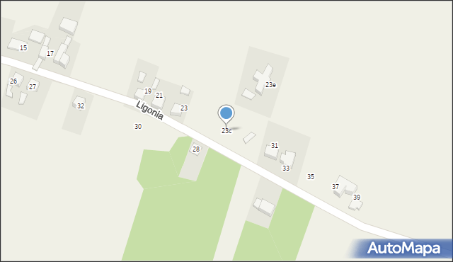 Strzebiń, Ligonia, 23c, mapa Strzebiń