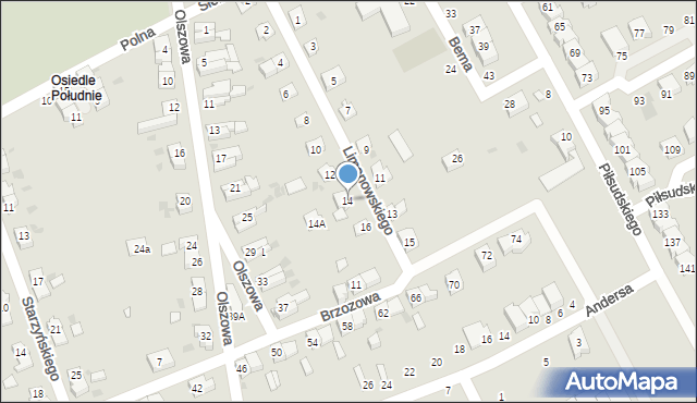 Strzegom, Limanowskiego Bolesława, 14, mapa Strzegom