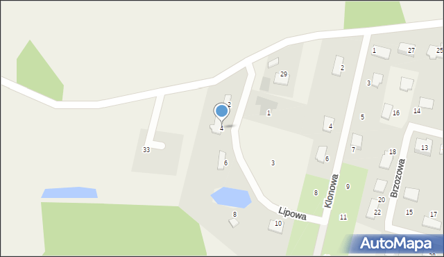 Strzelce Górne, Lipowa, 4, mapa Strzelce Górne