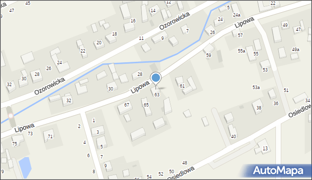 Strzeszów, Lipowa, 65A, mapa Strzeszów