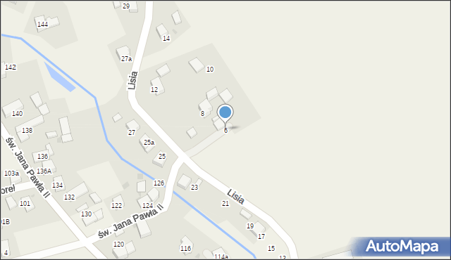 Studzienice, Lisia, 6, mapa Studzienice