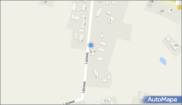 Sucha Koszalińska, Lipowa, 9, mapa Sucha Koszalińska