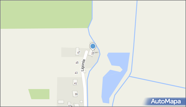 Suchodaniec, Ligonia, 10, mapa Suchodaniec