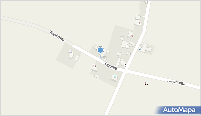 Suchodaniec, Ligonia, 3, mapa Suchodaniec