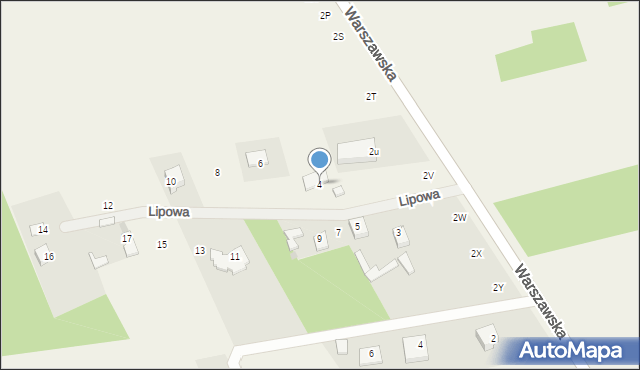 Sulbiny, Lipowa, 4, mapa Sulbiny