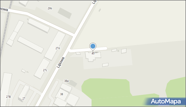 Sulęcin, Lipowa, 40, mapa Sulęcin