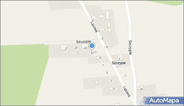 Suliszowice, Lipowa, 11, mapa Suliszowice