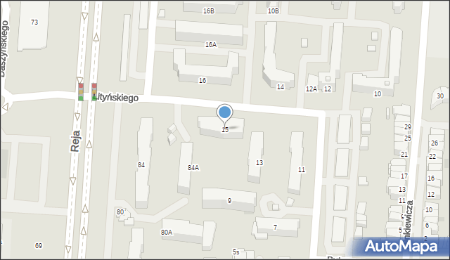 Suwałki, Lityńskiego Alfreda, 15, mapa Suwałk