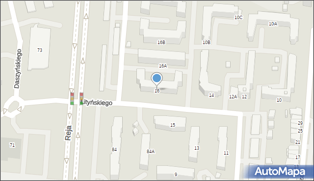 Suwałki, Lityńskiego Alfreda, 16, mapa Suwałk