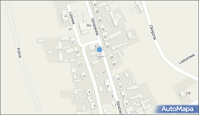 Święta, Lipowa, 12, mapa Święta