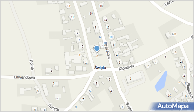 Święta, Lipowa, 2, mapa Święta